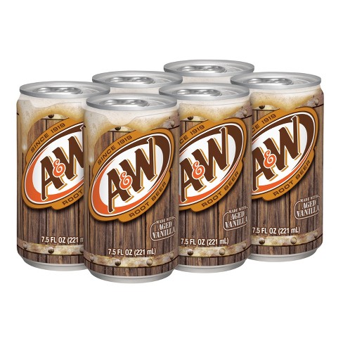 A & W - Root Beer 7.5oz Mini Can Case
