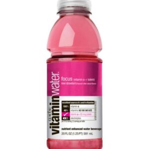 Glaceau - Vitamin Water Kiwi/Strawberry (Focus) 20oz Bottle Case - 12 Pack