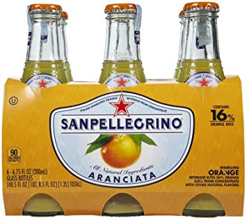 San Pellegrino - Aranciata 200ml (6.7oz) Bottle Case - 24 Pack