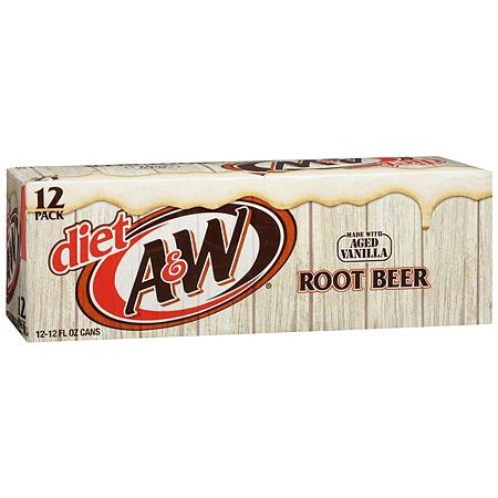 A&W - Diet Root Beer 12oz Can Case