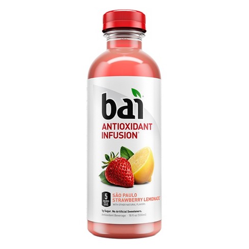 Bai 5 - San Paulo Strawberry Lemonade 18oz Bottle Case