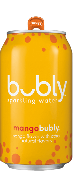 Bubly Mango Sparkling 12 Oz Can 24pk Case New York Beverage