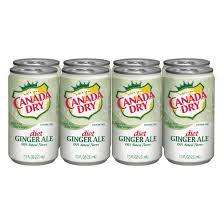 Canada Dry - Diet Ginger Ale 7.5oz Mini Can Case
