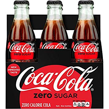 Coke - Zero 8oz Glass Bottle Case