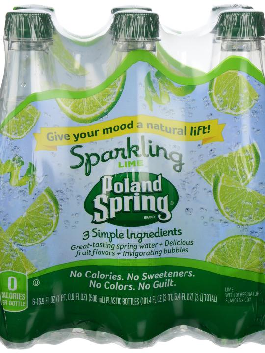 Poland Spring - Sparkling Lime 16.9oz Bottle Case - 24 Pack