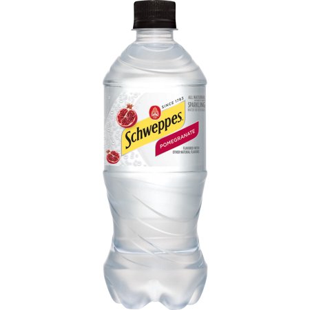 Schweppes - Pomegranate Sparkling Water 20oz Bottle Case - 24 Pack