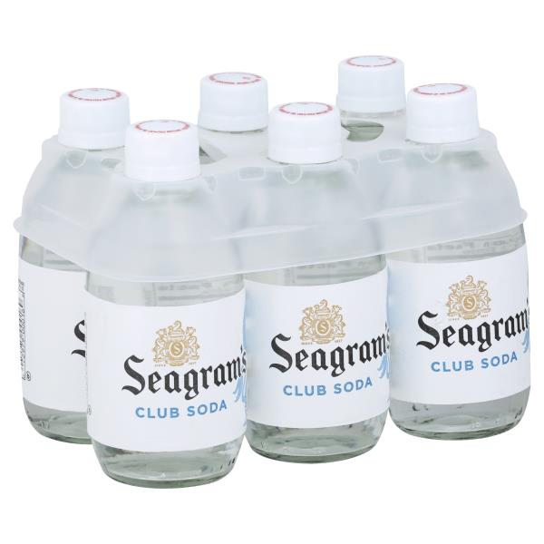 Seagram's - Club Soda 10oz Glass Bottle - 24 Pack