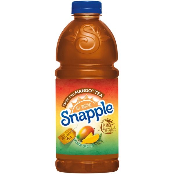 Snapple - Takes 2 To Mango Tea 32oz Plastic Bottle Case