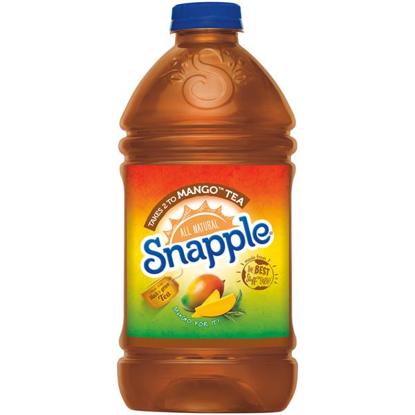 Snapple - Takes 2 To Mango Tea 64oz Plastic Bottle Case