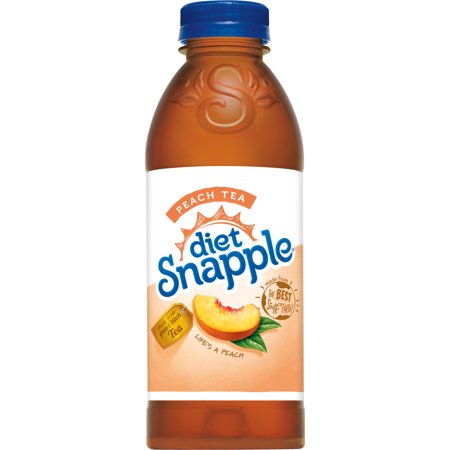 Snapple - Diet Peach Tea 20oz Plastic Bottle Case