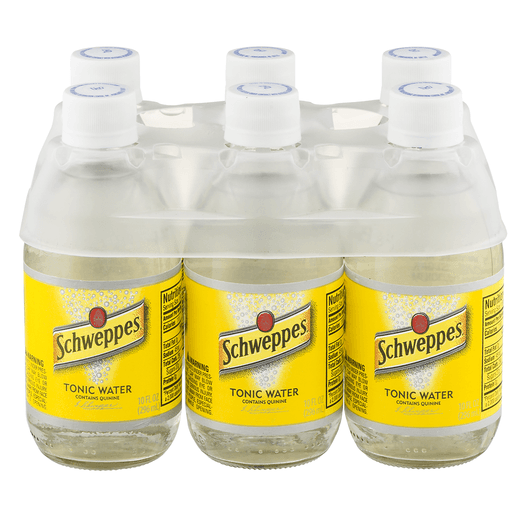 Schweppes Tonic 10 Oz Glass Bottle 24pk Case New York Beverage